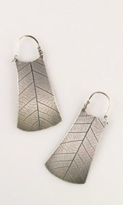 Image of Large Rectangle Demilune Earrings