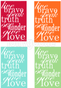 Image of Live Brave Poster