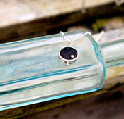 Image of Sterling Silver, Freshwater Pearl and Ebony Friendship Necklace