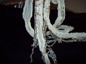 Image of Silk Cream Scarf / Belt Vintage style Flapper 1920s