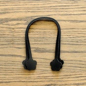 Image of Bag Handles : Black Flower : 16"