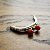 Image of Purse Frame : Tortoiseshell Bauble : 3" x 2 3/8" Curved