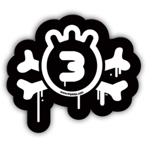Image of Tripleta Bones Sticker