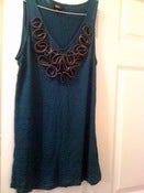 Image of Teal Blue Embellished Tunic