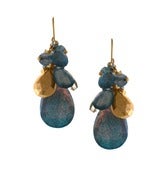 Image of Large Gem & Briolette Bundle Earring, Vermeil