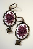 Image of Boucles d'oreilles Fleur violette