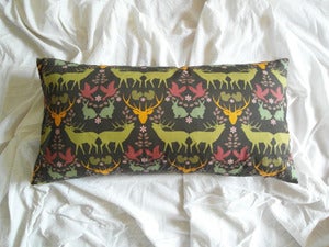 Image of Kissen Damask braun (klein)