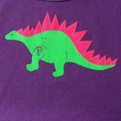 Image of DINO ONESIE PURPLE
