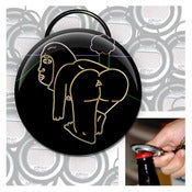 Image of Black girl in the woods keychain bottle opener
