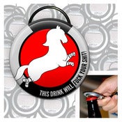 Image of Fuck your shit keychain bottle opener