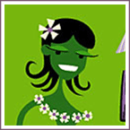 Image of Print - Green Wahine