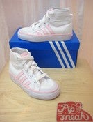 Image of Adidas Nizza Hi J - White/Pink