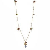 Image of Vine Clusters on Chain, Gold Fill & Vermeil w. Stones