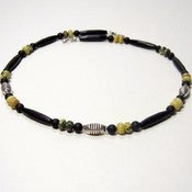 Image of Mens Handmade Beaded Necklace - Bali, Bone and Gemstones