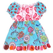 Image of Funky Flowers Peasant Top