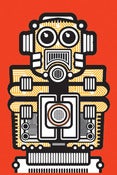 Image of 2 X 3 REFRIGERATOR MAGNETS ROBOT