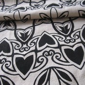 Image of Elka - Black on hemp/organic cotton