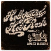 Image of Hollywood Racer vintage metal sign