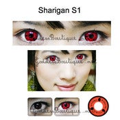 Image of Single Naruto Sharigan Sharingan Kakashi Hatake Costume Cosplay Contact Lens Uchiha