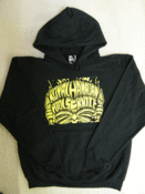 Image of Tiki Crop Hooded Sweat - Black