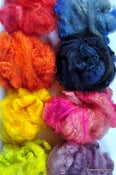 Image of handdyed [Polworth wool locks] select your colour!