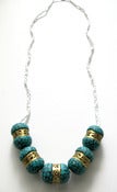Image of Blue Tile Necklace