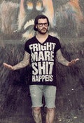 Image of SHIT HAPPENS VNECK