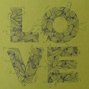 Image of Love Print Green