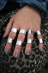Image of band ring SET 8 pcs