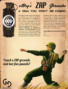 Image of ZAP grenade poster