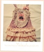 Image of Ruffled Vintage Lacey Bib Top/Dress PINK