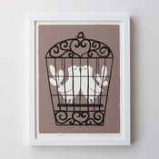 Image of Lovebirds print