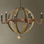 Image of Wine Barrel Planet Chandelier
