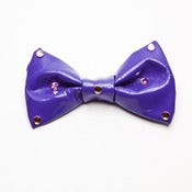 Image of Purple Rhinestone Mini Bow
