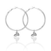 Image of Fantail Hoop Earrings