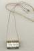 Image of Solid Sterling Silver Hammered Band Pendant-"To Live..."