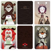 Image of SET - 5 different postcards