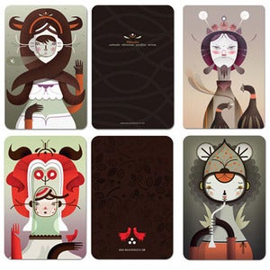 Image of SET - 5 different postcards