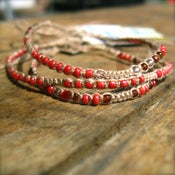 Image of Warm Pink Delicate Anklet/Bracelet