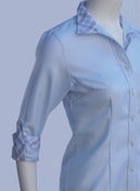 Image of Ice Blue Twill / Blue & Lilac grid / Lilac - LIMITED EDITION