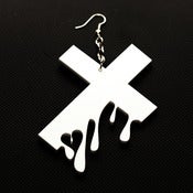 Image of Drip Drop (white)-- earring