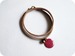Image of Bracelet cuir & breloque ***Jeune fille***