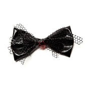 Image of Red Star Black Vinyl Bow