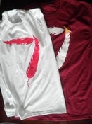 Image of Jordan Cardinal 7 custom Feather tee