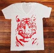 Image of Ruby Red Tiger V Neck