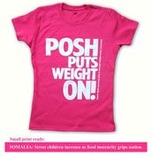Image of POSH PUTS WEIGHT ON womens t-shirt