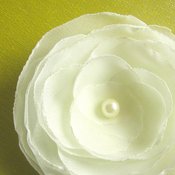 Image of "Sara" Chiffon Flower Hair Clip or Brooch