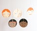 Image of Hand-painted Lil' Edie Multi-Cultural Family Wooden Mobile