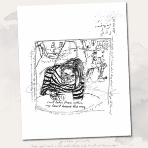 Image of A Creative Time Out Handmade Giclee Art Print 6 x 8
