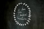 Image of spring garland & beyond measure tiding ~ cursive